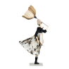 Puppe Holz exklusiv handmade Ginko braun Tischleuchte Tischlampe Skitso