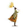 Puppe Holz exklusiv handmade Ginko braun Tischleuchte Tischlampe Skitso