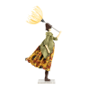 Puppe Holz exklusiv handmade Ginko braun Tischleuchte Tischlampe Skitso