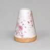 Glowing Candle Holder Vintage Style Puri | Floral Blüten rosa