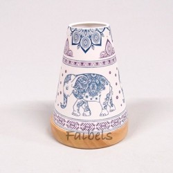 Glowing Candle Holder Vintage Style Puri | Elefant blau Bohostyle