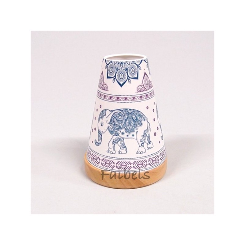 Glowing Candle Holder Vintage Style Puri | Elefant blau Bohostyle