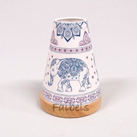 Glowing Candle Holder Vintage Style Puri | Elefant blau Bohostyle