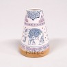 Glowing Candle Holder Vintage Style Puri | Elefant blau Bohostyle