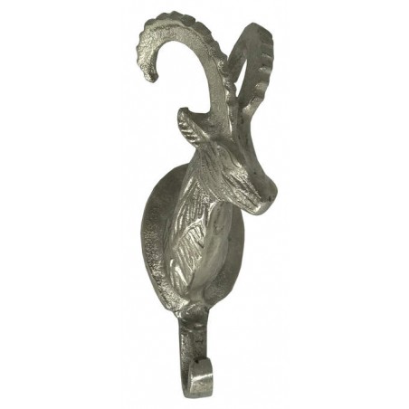 Wandhaken - Garderobenhaken Alpin-Chalet Steinbock silber