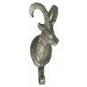 Wandhaken - Garderobenhaken Alpin-Chalet Steinbock silber
