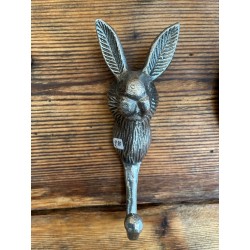Wandhaken - Garderobenhaken Hase silber