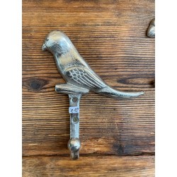 Wandhaken - Garderobenhaken Vogel silber