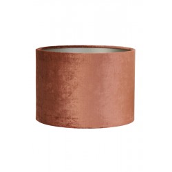 Lampenschirm modern Zylinder Veloursamt GEMSTONE terra| Light&Living