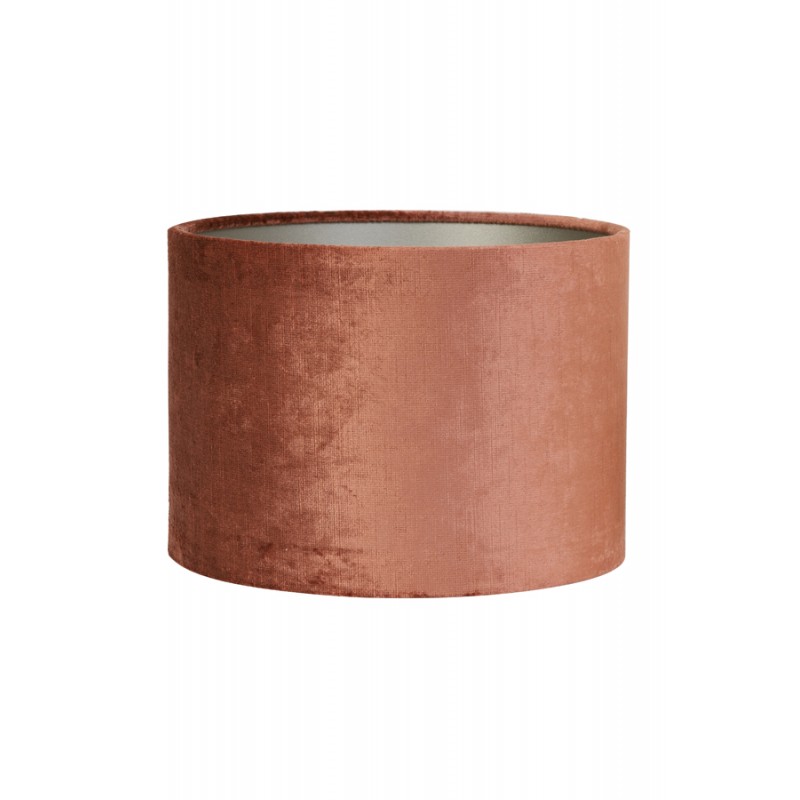 Lampenschirm modern Zylinder Veloursamt GEMSTONE terra| Light&Living