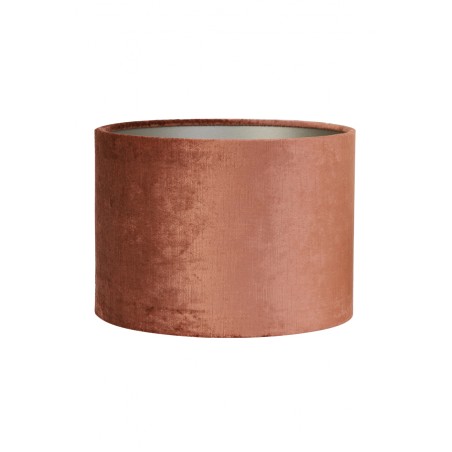 Lampenschirm modern Zylinder Veloursamt GEMSTONE terra| Light&Living