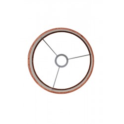 Lampenschirm modern Zylinder Veloursamt GEMSTONE terra| Light&Living