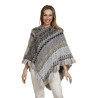 Poncho Strick the moshi grau grey Mix natur Margaret Winter 2022