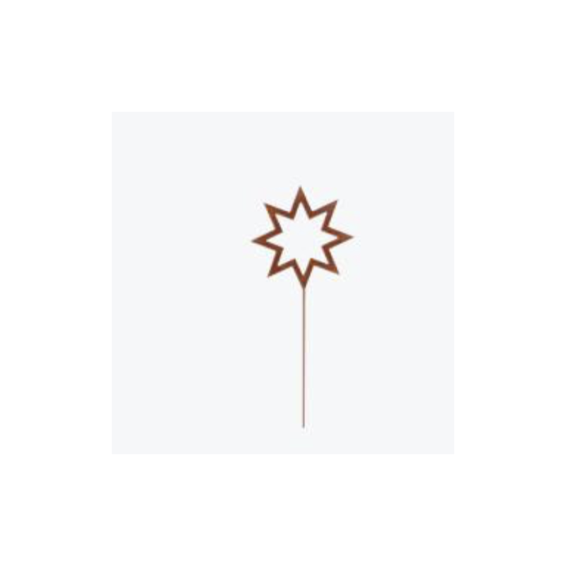 Gartenstecker Topfstecker Blumenstecker Rost Stern Modern Dewoga