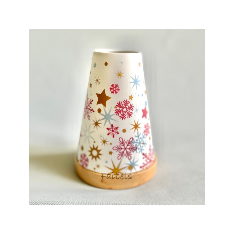 Glowing Candle Holder Vintage Style Puri | Winterzeit