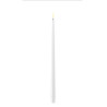 LED-Spitz-Stab-Dinner-Kerze Lack 2er Set|Deluxe Homeart| weiß 28cm