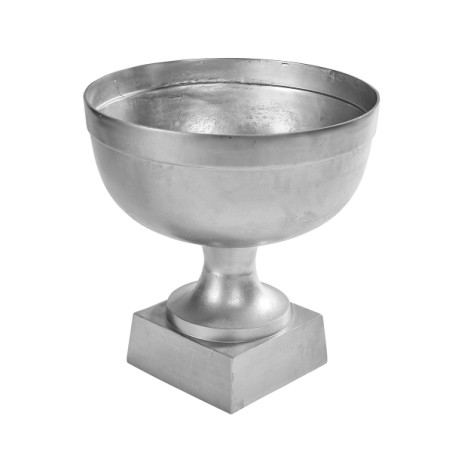 elegante Standschale auf Sockel silber