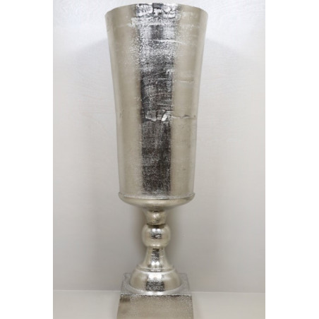 große präsentative Pokal-Vase silber