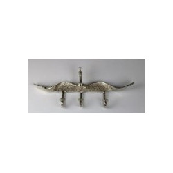 Wandhaken - Garderobenhaken Pfau silber
