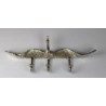 Wandhaken - Garderobenhaken Pfau silber